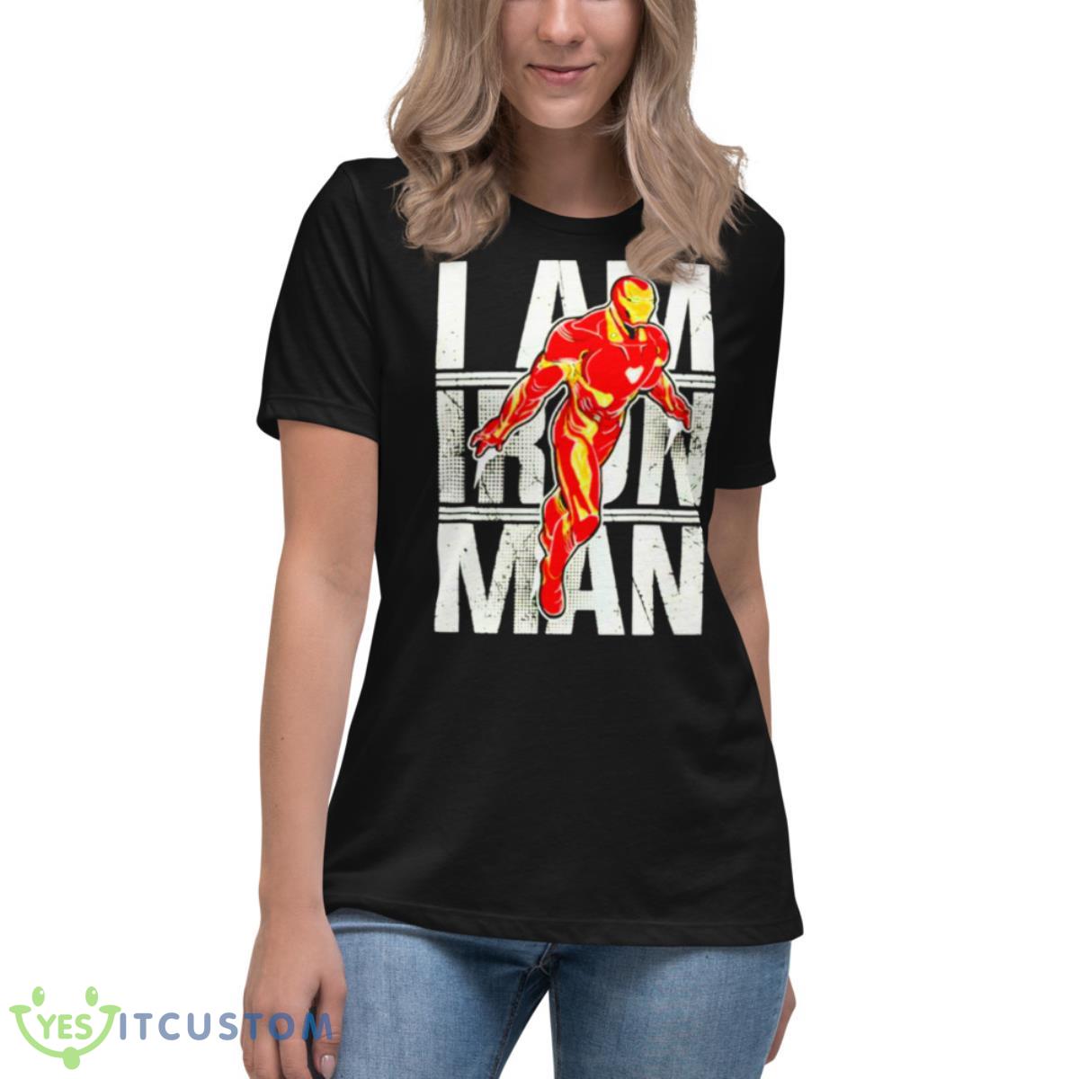 Marvel I Am Iron Man Shirt 6 Marvel I Am Iron Man Shirt - Women's Relaxed Short Sleeve Jersey Tee