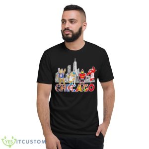 Mascot Chicago Skyline 2023 Shirt - Short Sleeve T-Shirt