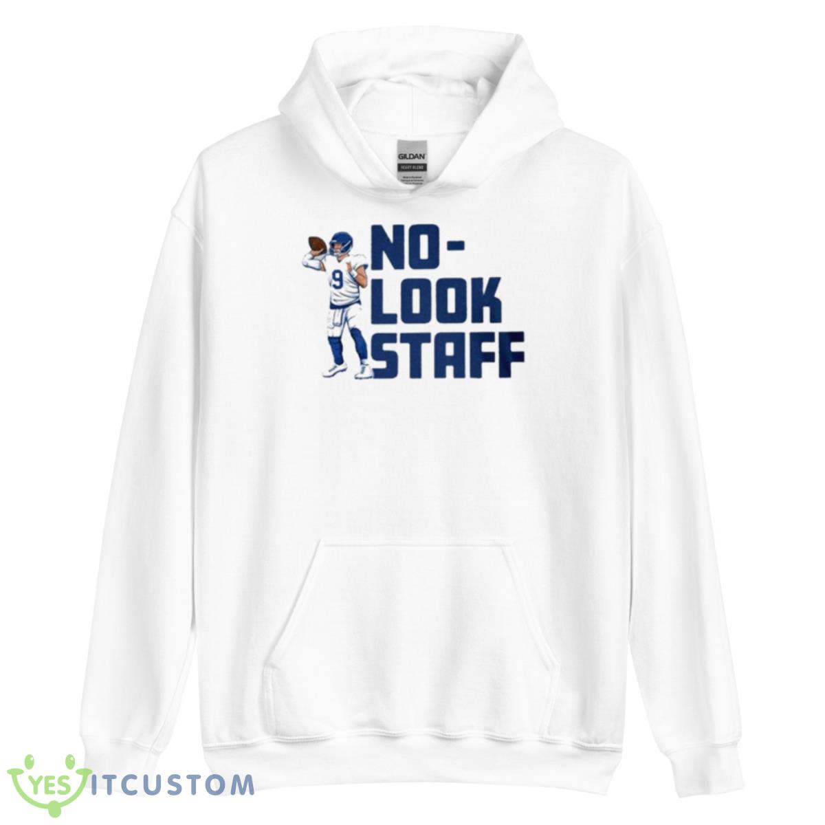 Matthew Stafford No Look Staff Shirt 3 Matthew Stafford No Look Staff Shirt - Unisex Heavy Blend Hooded Sweatshirt