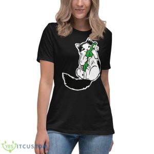 Mauri Eating A Cucumber Shirt - Women's Relaxed Short Sleeve Jersey Tee