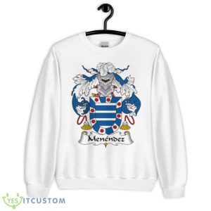 Menendez Coat Of Arms Family Crest Logo Shirt - Unisex Heavy Blend Crewneck Sweatshirt