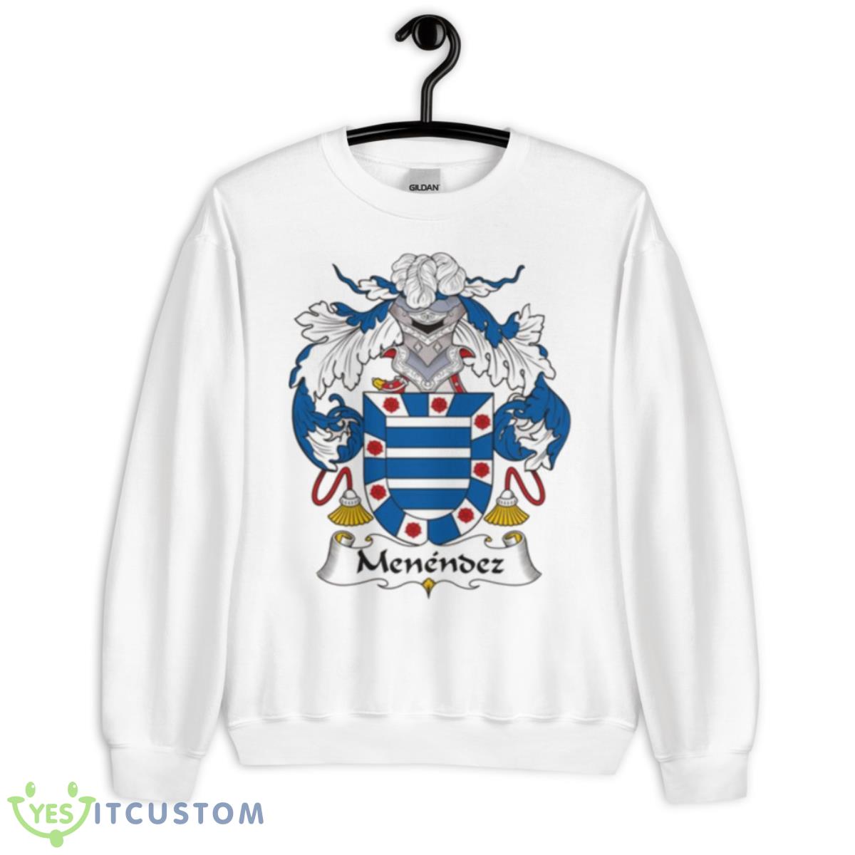 Menendez Coat Of Arms Family Crest Logo Shirt 2 Menendez Coat Of Arms Family Crest Logo Shirt - Unisex Heavy Blend Crewneck Sweatshirt