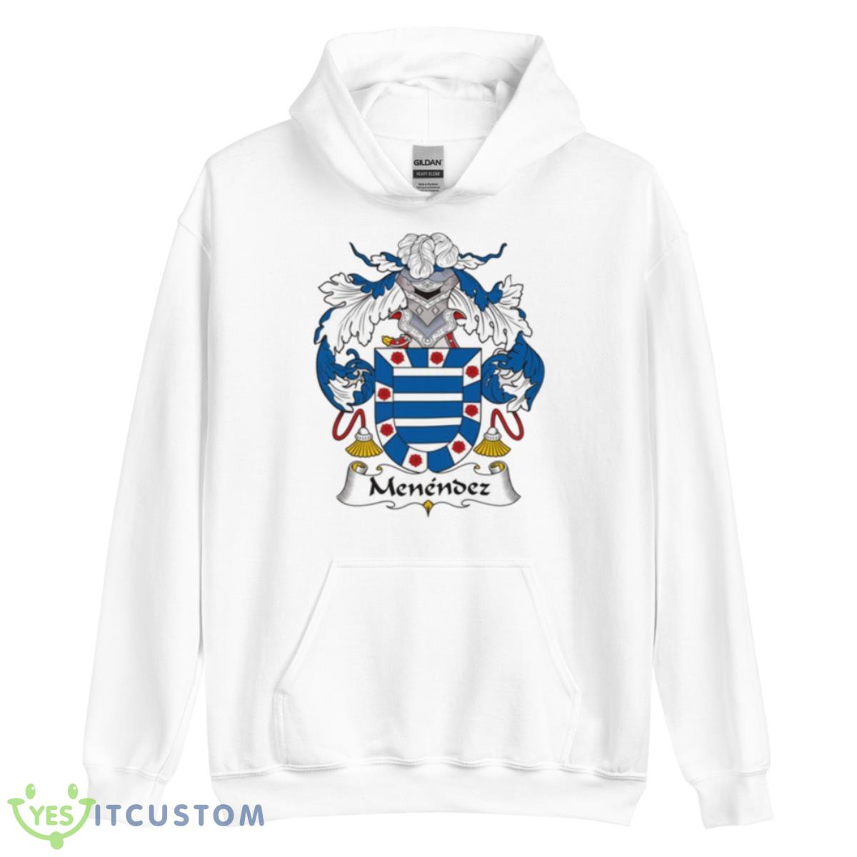 Menendez Coat Of Arms Family Crest Logo Shirt 11 Menendez Coat Of Arms Family Crest Logo Shirt - Unisex Heavy Blend Hooded Sweatshirt