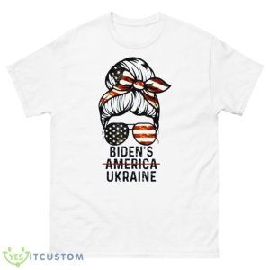 Messy Bun Biden’s America Ukraine Biden 2024 Shirt - 500 Men’s Classic Tee Gildan