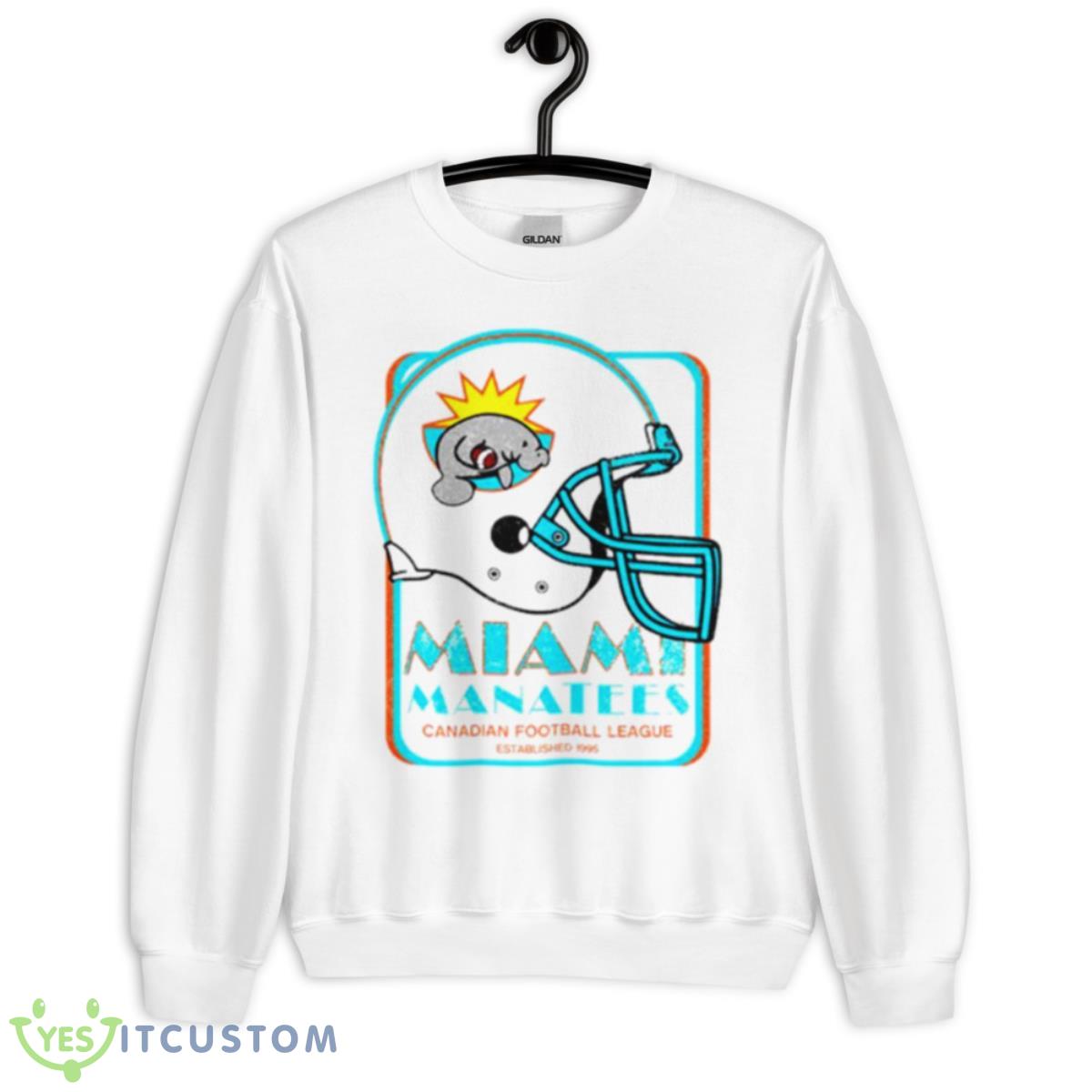 Miami Manatees Football Shirt 2 Miami Manatees Football Shirt - Unisex Heavy Blend Crewneck Sweatshirt