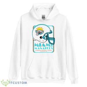 Miami Manatees Football Shirt 7 Miami Manatees Football Shirt - Unisex Heavy Blend Hooded Sweatshirt