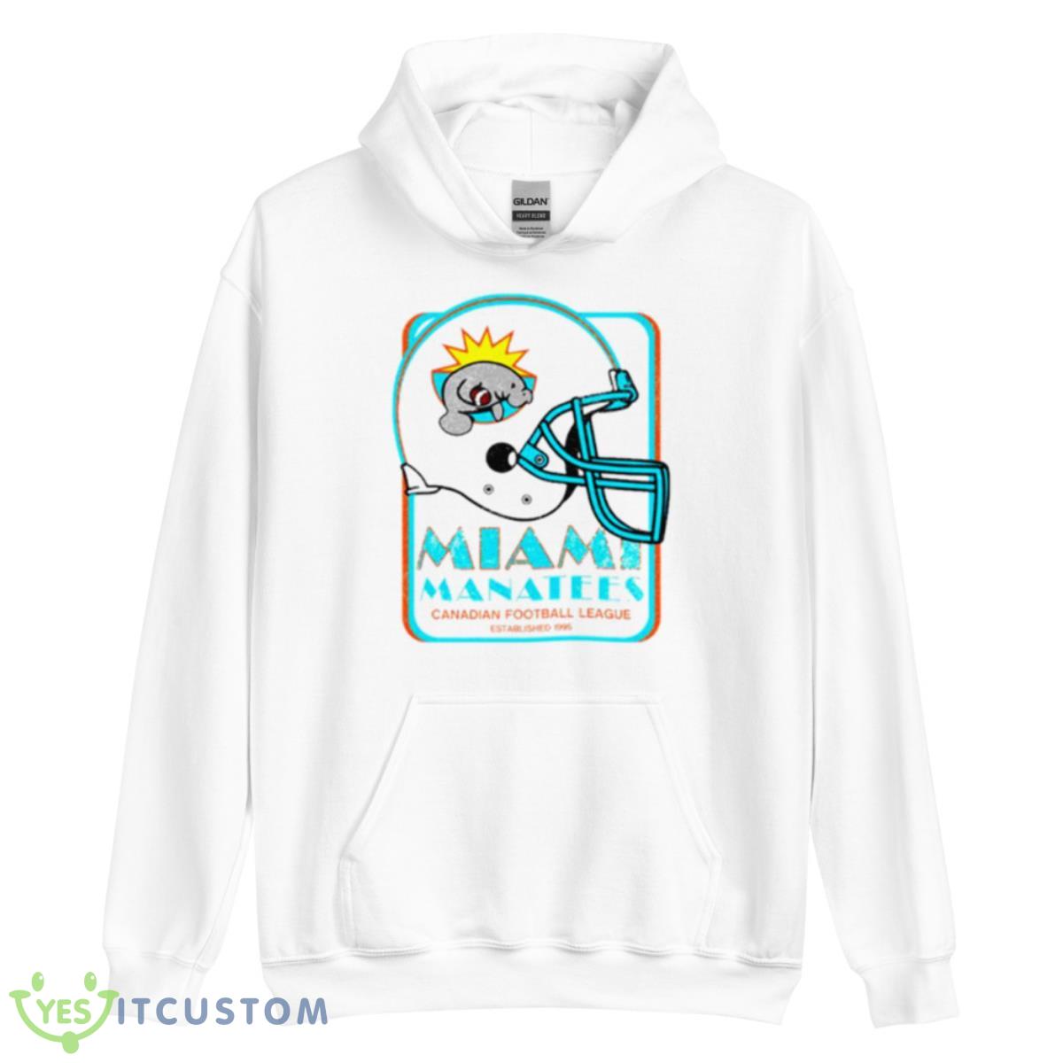 Miami Manatees Football Shirt 11 Miami Manatees Football Shirt - Unisex Heavy Blend Hooded Sweatshirt