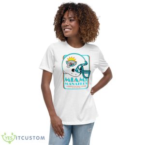 Miami Manatees Football Shirt 9 Miami Manatees Football Shirt - Women's Relaxed Short Sleeve Jersey Tee