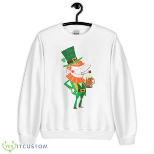 Mid Century Leprechaun Patrick’s Day Shirt - Unisex Heavy Blend Crewneck Sweatshirt