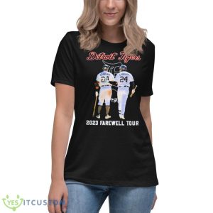 Miguel Cabrera #24 Detroit Tigers 2023 Farewell Tour Signature Shirt - Women's Relaxed Short Sleeve Jersey Tee