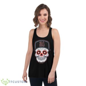 Miguel Cabrera 24 Sugar Skull DetroiShirt 10 Miguel Cabrera 24 Sugar Skull DetroiShirt - Women's Flowy Racerback Tank