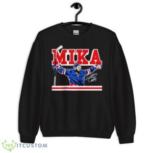 Mika Zibanejad MIKA NYC Hockey Signature Shirt - Unisex Crewneck Sweatshirt