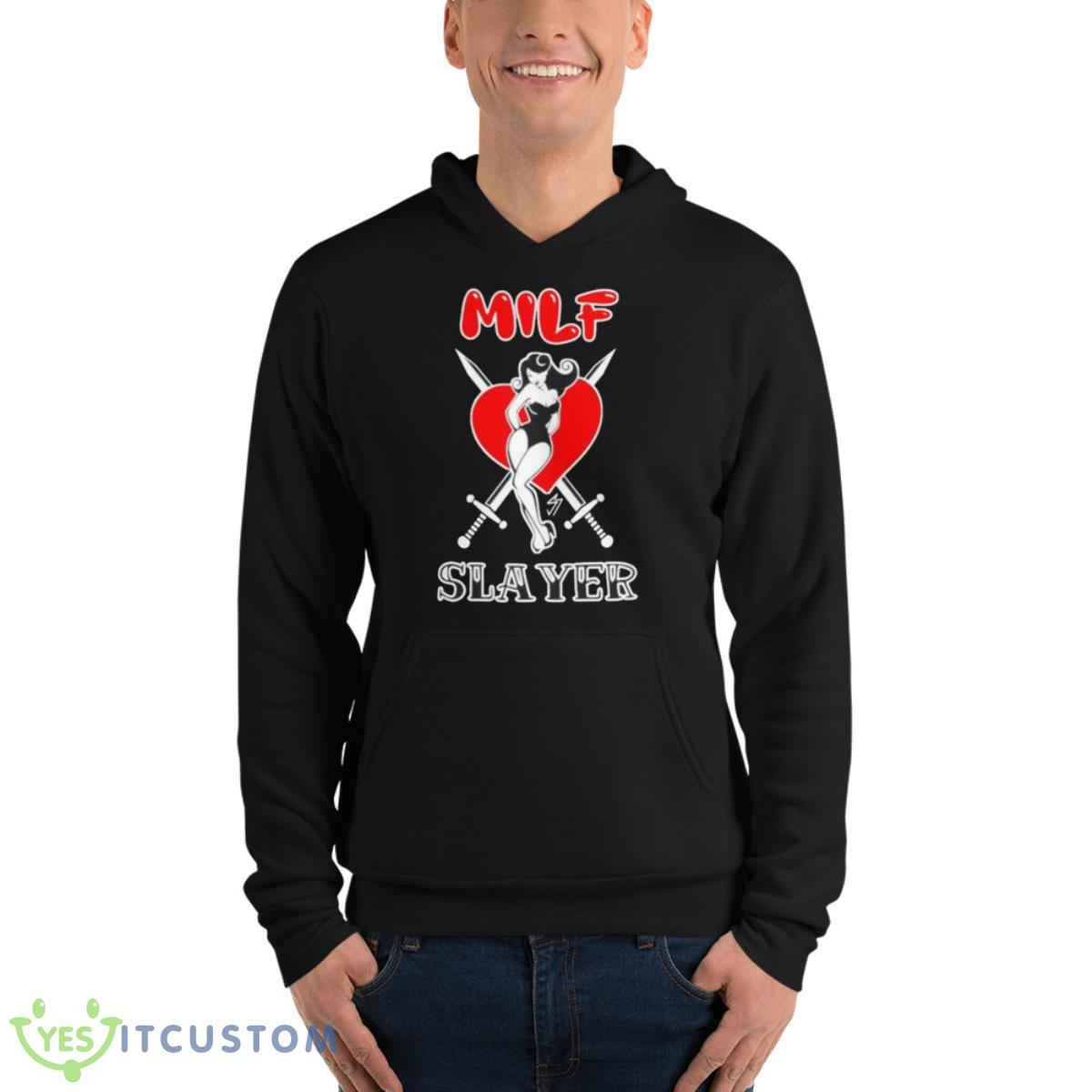 Milf Slayer Slim Seven Shirt 4 Milf Slayer Slim Seven Shirt - Unisex Fleece Pullover Hoodie