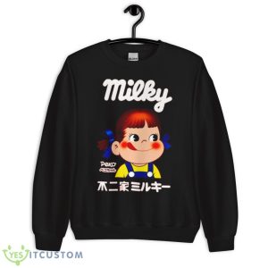 Milky Peko Chan Kanji Shirt 8 Milky Peko Chan Kanji Shirt - Unisex Crewneck Sweatshirt