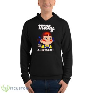 Milky Peko Chan Kanji Shirt 9 Milky Peko Chan Kanji Shirt - Unisex Fleece Pullover Hoodie