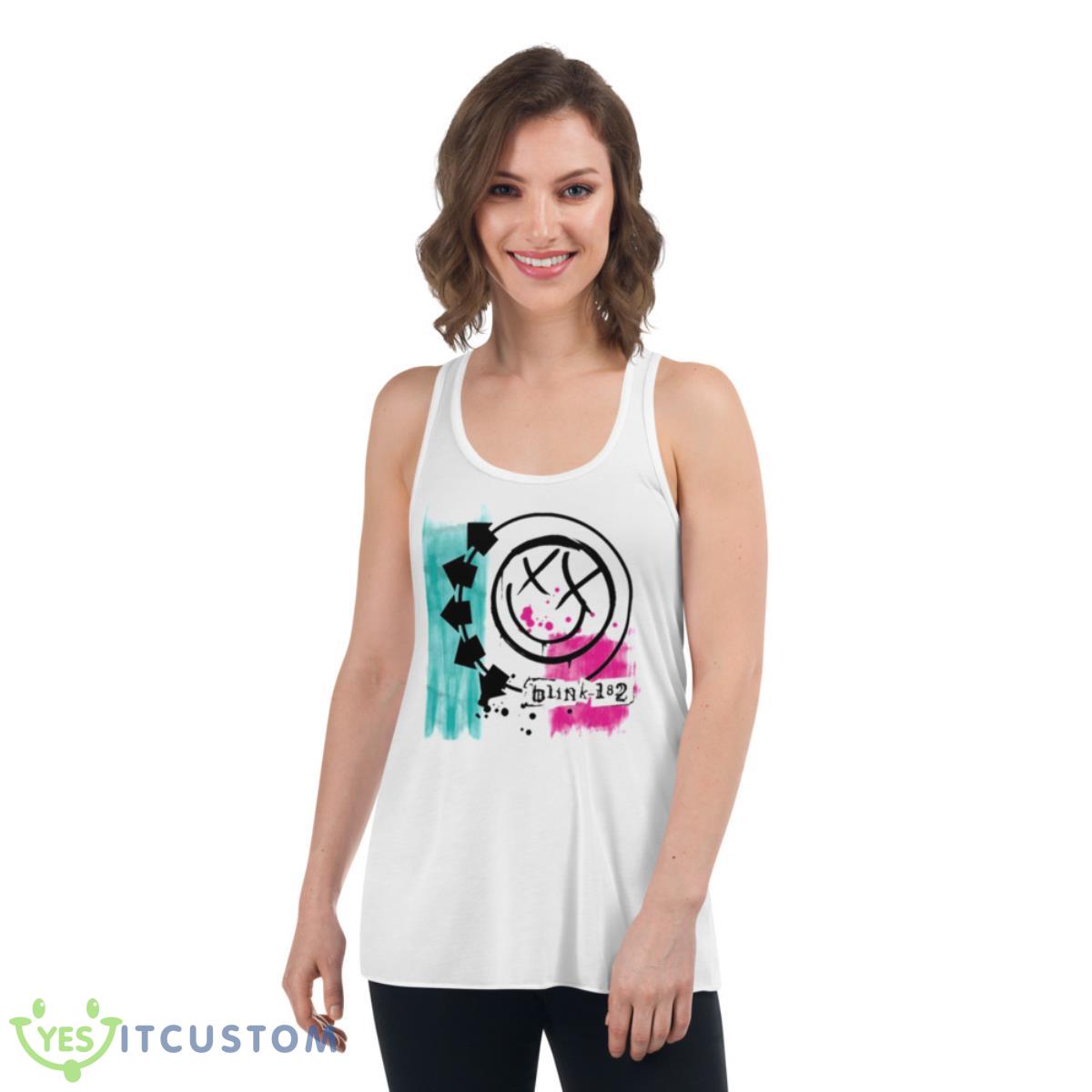 Miss You Blink 182 Logo Shirt 4 Miss You Blink 182 Logo Shirt - Women's Flowy Racerback Tank
