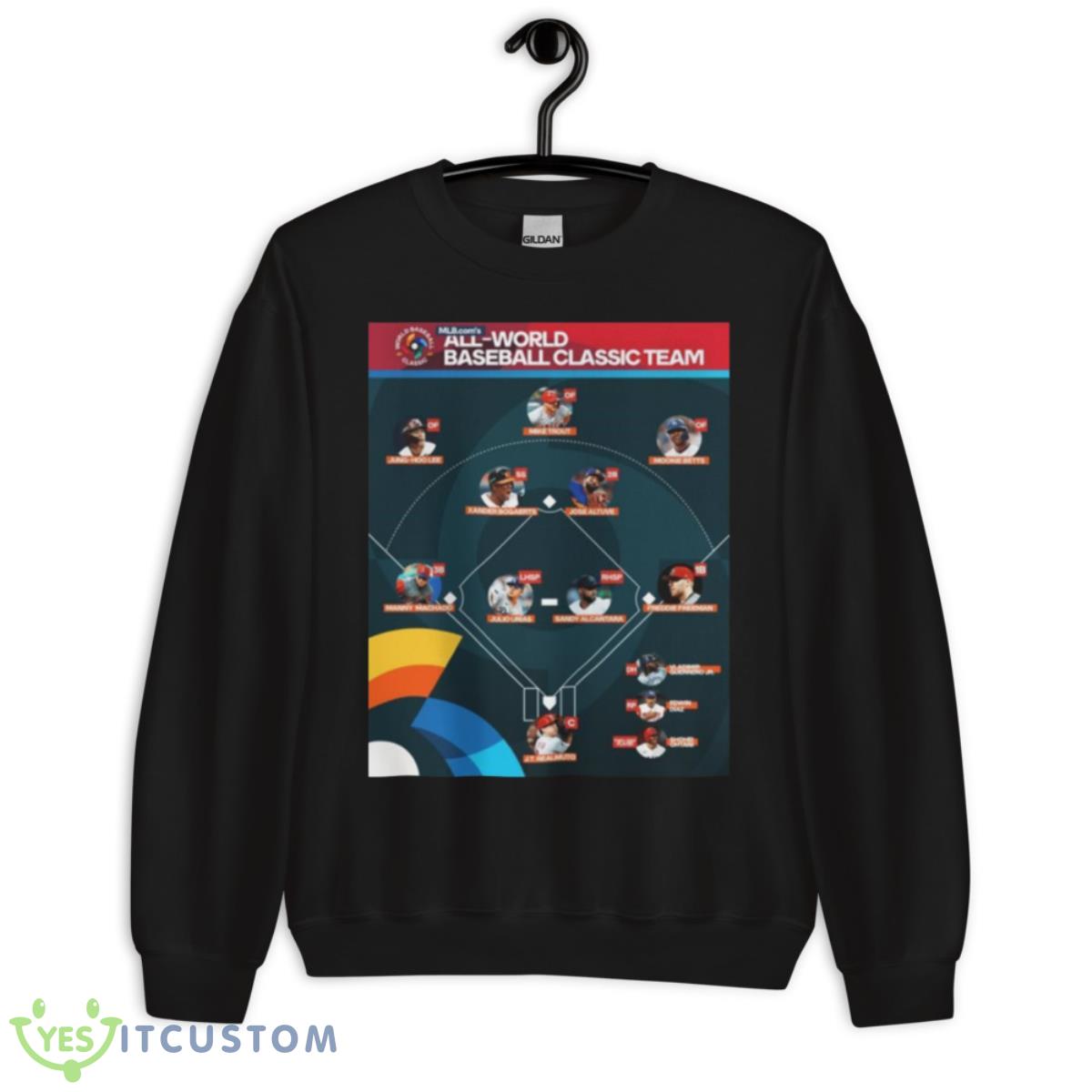 Mlb All World Baseball Classic Team Shirt 3 Mlb All World Baseball Classic Team Shirt - Unisex Crewneck Sweatshirt