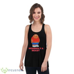 Morbidly a beast shirt - Women's Flowy Racerback Tank