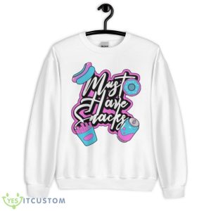 Morejstu Merch Must Have Snack Food Shirt - Unisex Heavy Blend Crewneck Sweatshirt