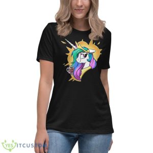 Morning Pony Celestia My Little Pony Shirt 11 Morning Pony Celestia My Little Pony Shirt - Women's Relaxed Short Sleeve Jersey Tee