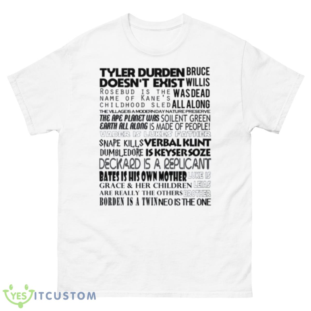 Movie Spoilers Graphic Citizen Kane Shirt 10 Movie Spoilers Graphic Citizen Kane Shirt - 500 Men’s Classic Tee Gildan