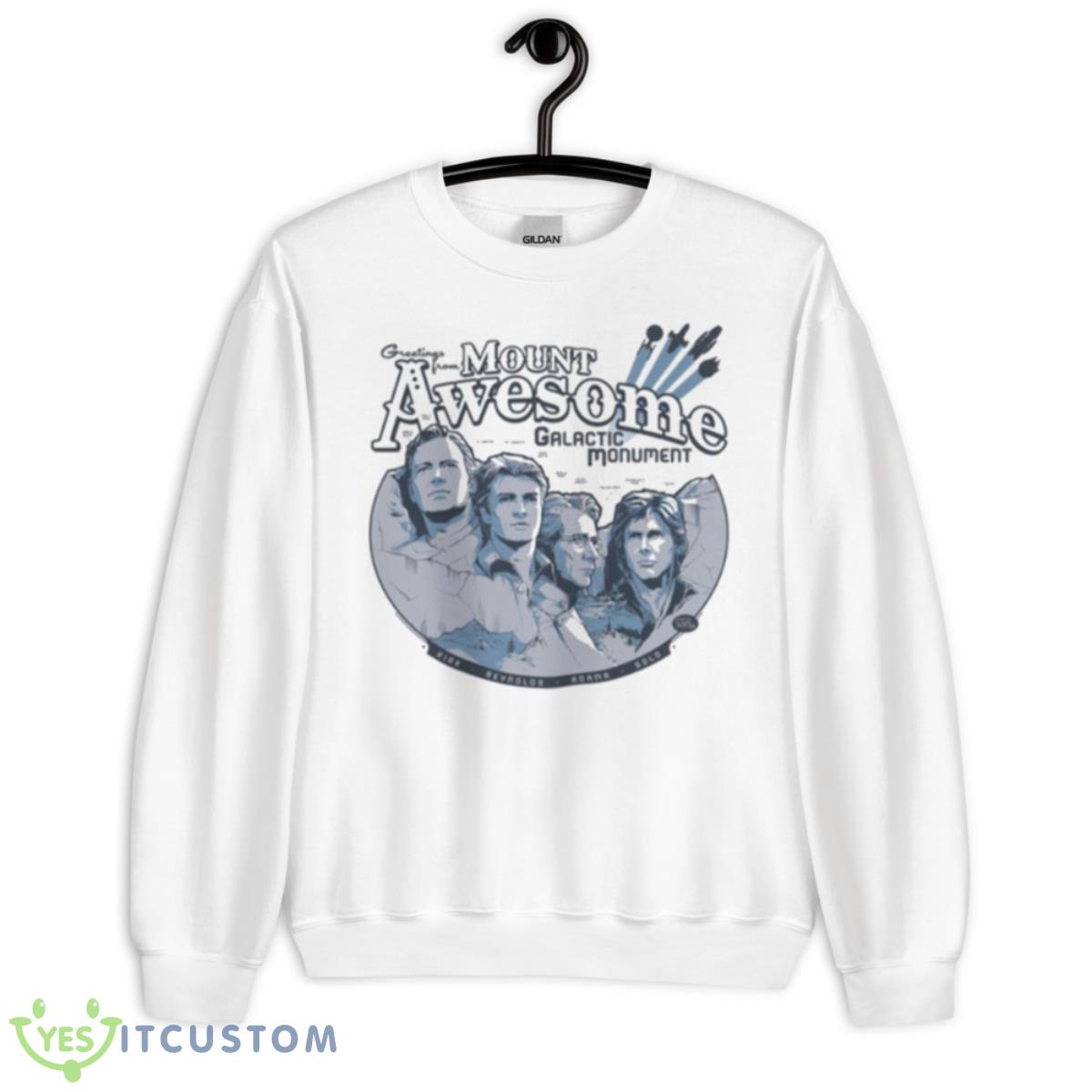 Mt Awesome Rushmore Shirt 11 Mt Awesome Rushmore Shirt - Unisex Heavy Blend Crewneck Sweatshirt