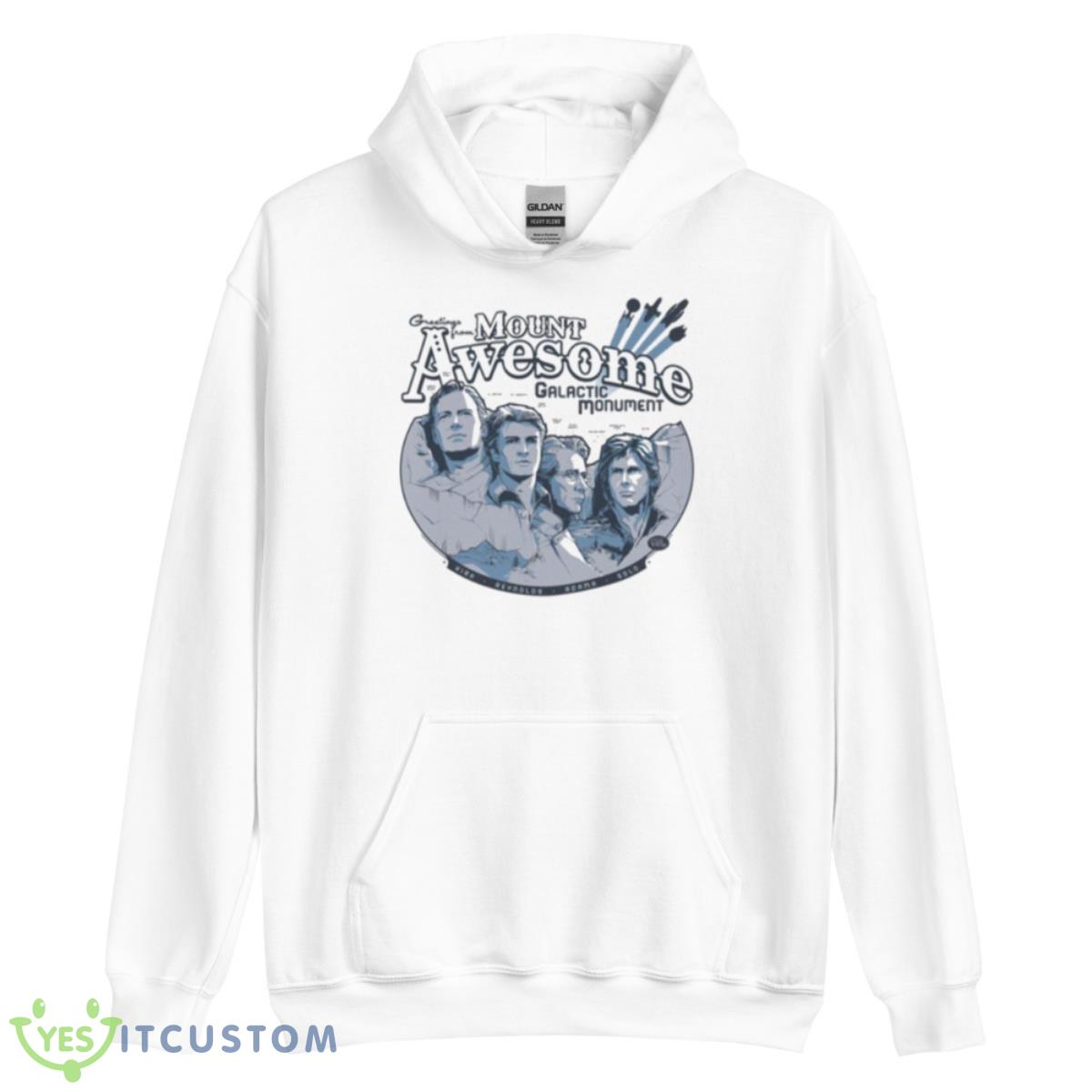 Mt Awesome Rushmore Shirt 3 Mt Awesome Rushmore Shirt - Unisex Heavy Blend Hooded Sweatshirt