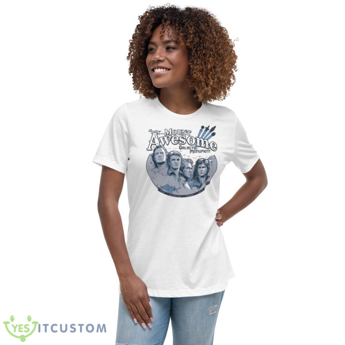 Mt Awesome Rushmore Shirt 5 Mt Awesome Rushmore Shirt - Women's Relaxed Short Sleeve Jersey Tee