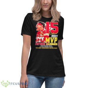 MVP Patrick Mahomes KC Chiefs 5250 Passing Yards Shirt - Women's Relaxed Short Sleeve Jersey Tee