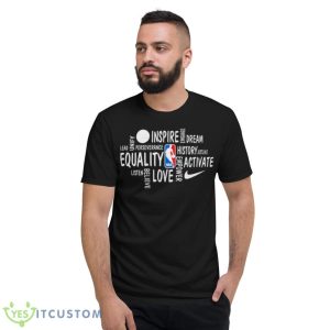 NBA Black History Month Inspire Dream Equality Shirt - Short Sleeve T-Shirt