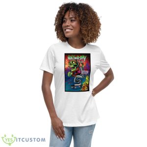 New Found Glory California Feb 4th 2023 Garden AMP Garden Grove Shirt - Women's Relaxed Short Sleeve Jersey Tee