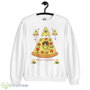 New Sam Fender Sam Pizza Illuminati Apparel For Fans Shirt - Unisex Heavy Blend Crewneck Sweatshirt