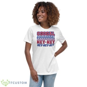New York Goal Song Hey Hey Hey Shirt - Women's Relaxed Short Sleeve Jersey Tee