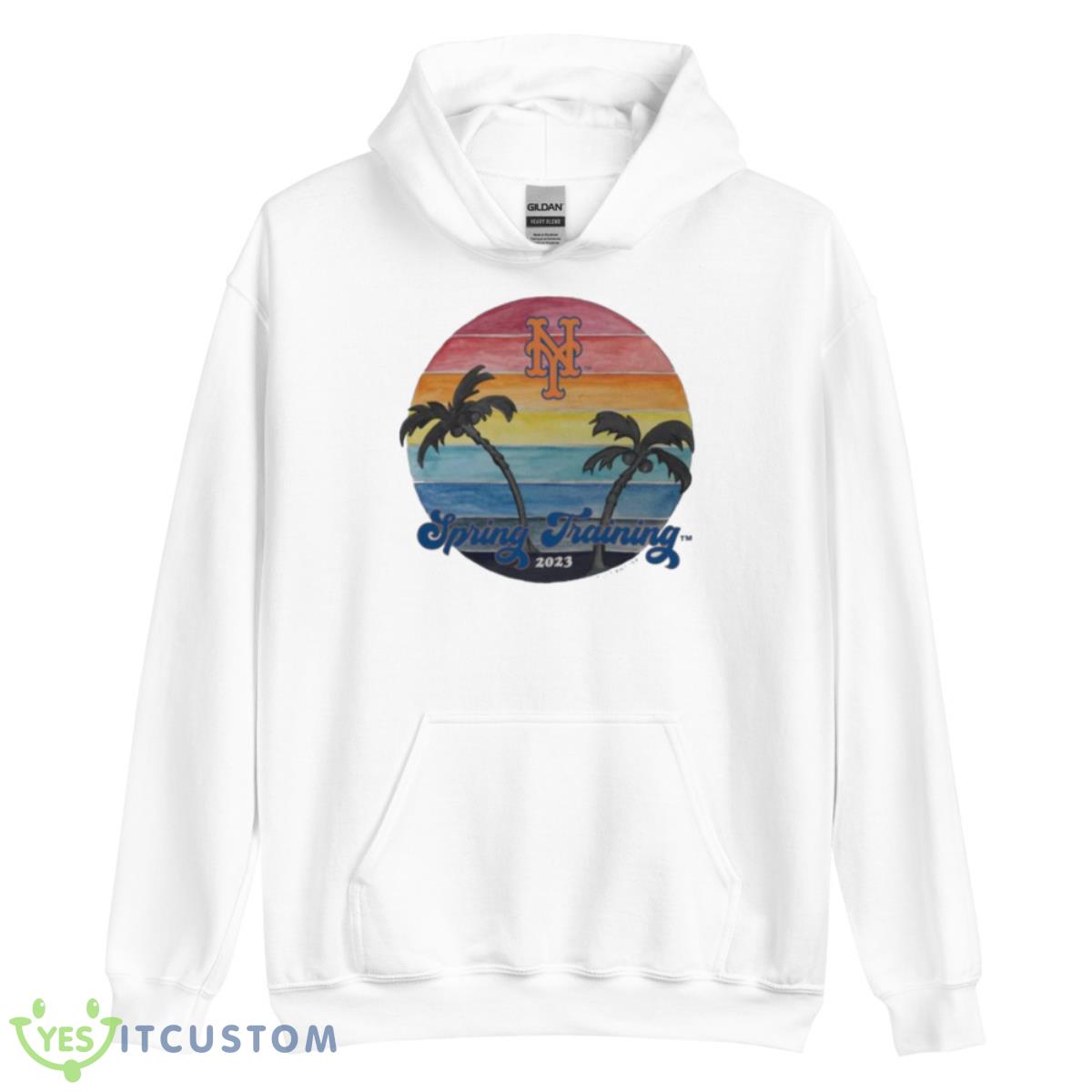 New York Mets Spring Training 2023 Vintage Shirt 3 New York Mets Spring Training 2023 Vintage Shirt - Unisex Heavy Blend Hooded Sweatshirt