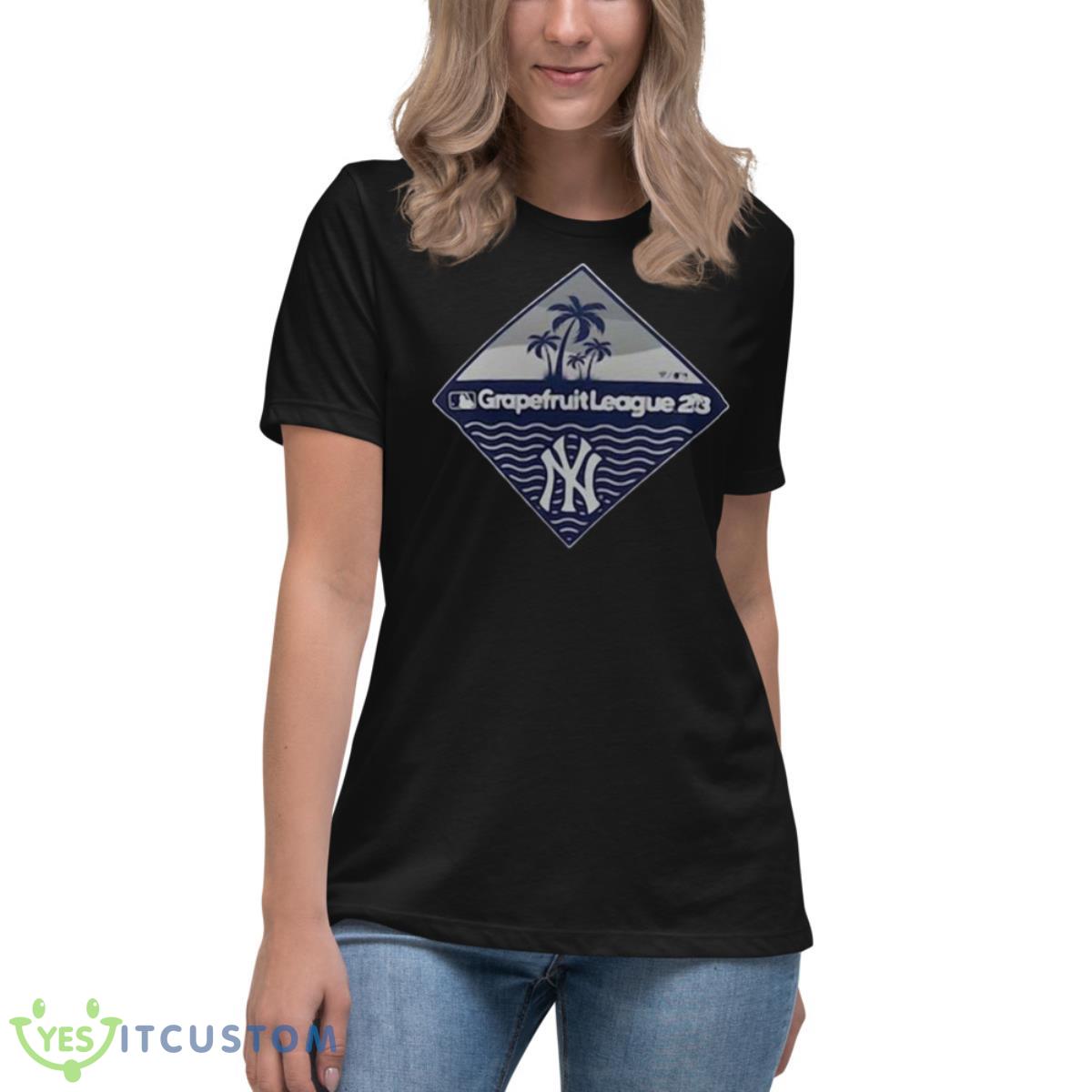 New York Yankees 2023 MLB Spring Training Diamond Shirt 6 New York Yankees 2023 MLB Spring Training Diamond Shirt - Women's Relaxed Short Sleeve Jersey Tee