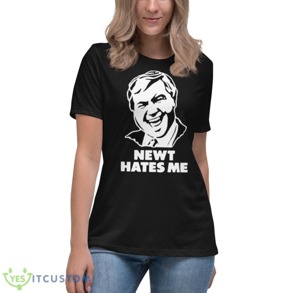 Newt Hates Me Shirt 6 Newt Hates Me Shirt - Women's Relaxed Short Sleeve Jersey Tee