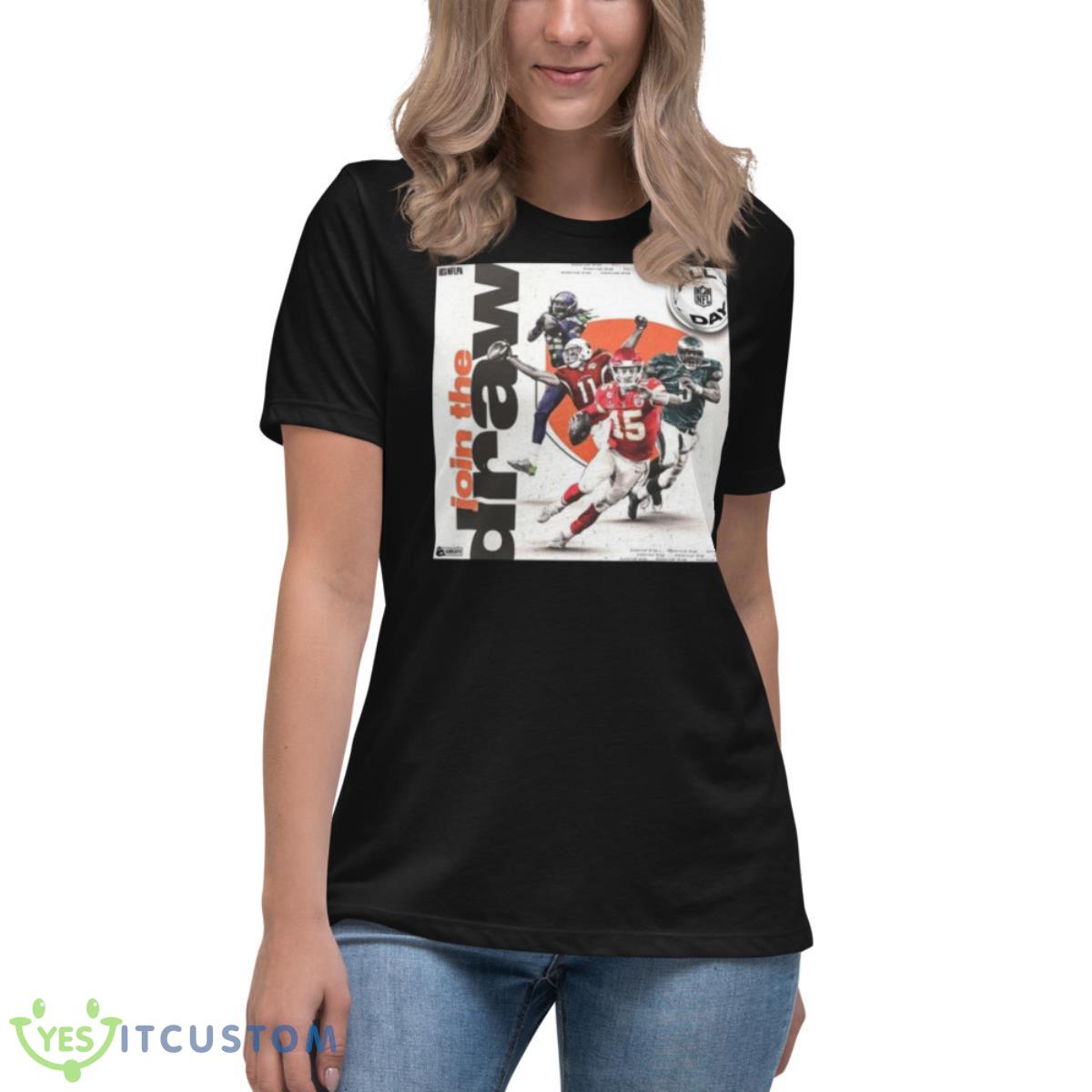 NFL All Day Join The Draw Shirt 6 NFL All Day Join The Draw Shirt - Women's Relaxed Short Sleeve Jersey Tee
