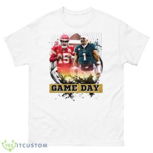 NFL Football 2023 Kansas Chiefs Vs Philadelphia Eagle On Game Day Super Bowl 2023 Shirt - 500 Men’s Classic Tee Gildan