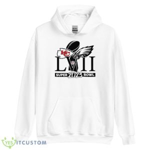 NFL Philadelphia Vs Chiefs Super Bowl 2023 Shirt - Unisex Heavy Blend Hooded Sweatshirt