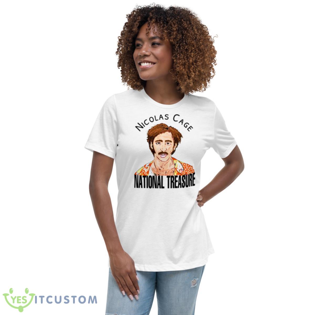 Nicolas Cage Is A National Treasure Raising Arizona Shirt 5 Nicolas Cage Is A National Treasure Raising Arizona Shirt - Women's Relaxed Short Sleeve Jersey Tee