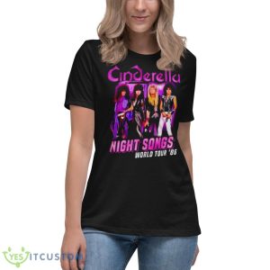 Night Songs World Tour Cinderella Shirt - Women's Relaxed Short Sleeve Jersey Tee