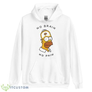No Brain No Pain The Simpsons Cartoon Shirt 7 No Brain No Pain The Simpsons Cartoon Shirt - Unisex Heavy Blend Hooded Sweatshirt
