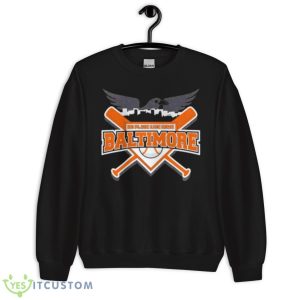 No Place Like Home Baltimore Baseball Shirt - Unisex Crewneck Sweatshirt