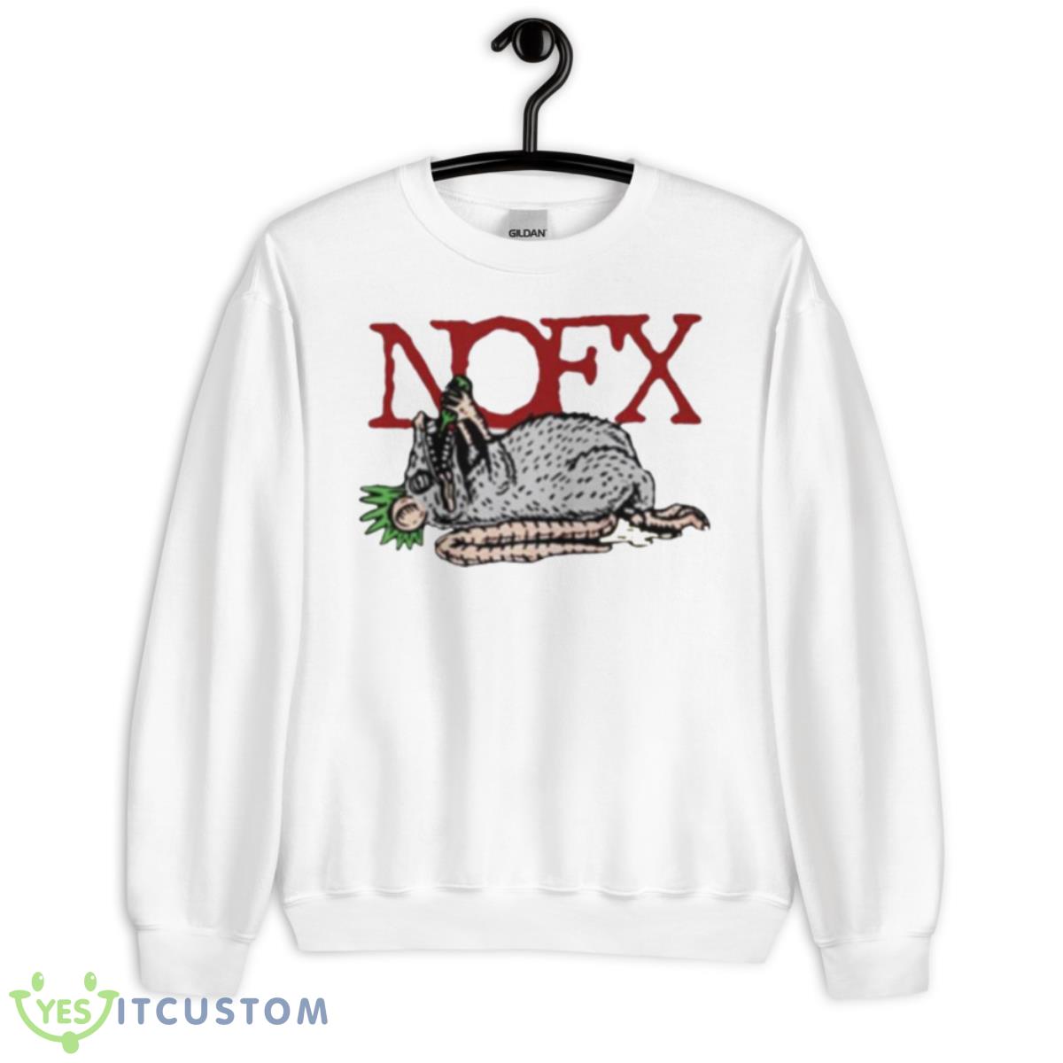Nofx Drunk RaShirt 2 Nofx Drunk RaShirt - Unisex Heavy Blend Crewneck Sweatshirt