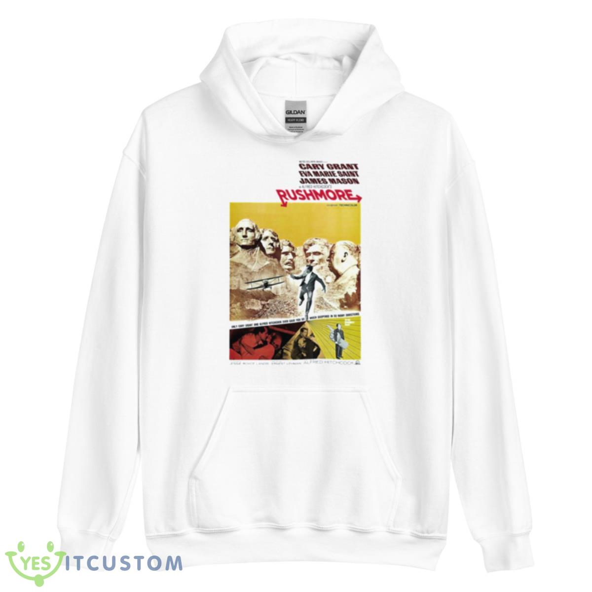 North By Northwest X Rushmore Shirt 3 North By Northwest X Rushmore Shirt - Unisex Heavy Blend Hooded Sweatshirt