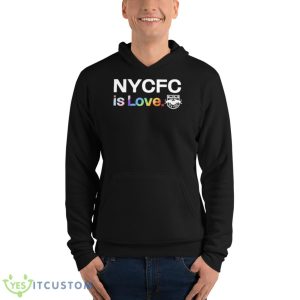 Nycfc Is Love Redbull New York Shirt - Unisex Fleece Pullover Hoodie