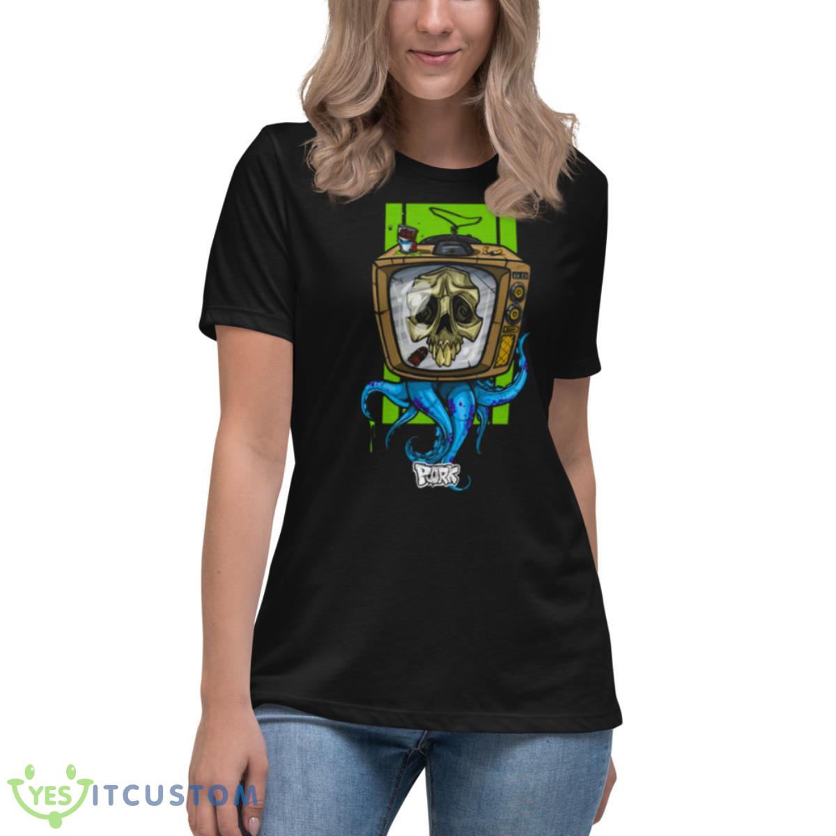 Octopus Tv Sex And Violence Shirt 6 Octopus Tv Sex And Violence Shirt - Women's Relaxed Short Sleeve Jersey Tee