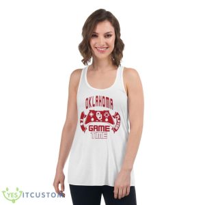 Oklahoma Sooners game time shirt - Women's Flowy Racerback Tank