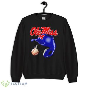 Ole Miss Rebels Batting Helmet Shirt 8 Ole Miss Rebels Batting Helmet Shirt - Unisex Crewneck Sweatshirt