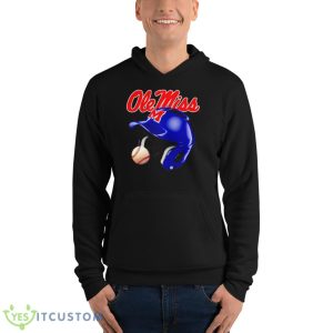 Ole Miss Rebels Batting Helmet Shirt 9 Ole Miss Rebels Batting Helmet Shirt - Unisex Fleece Pullover Hoodie
